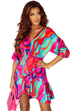 Load image into Gallery viewer, Abstract Dolman Sleeve dress
