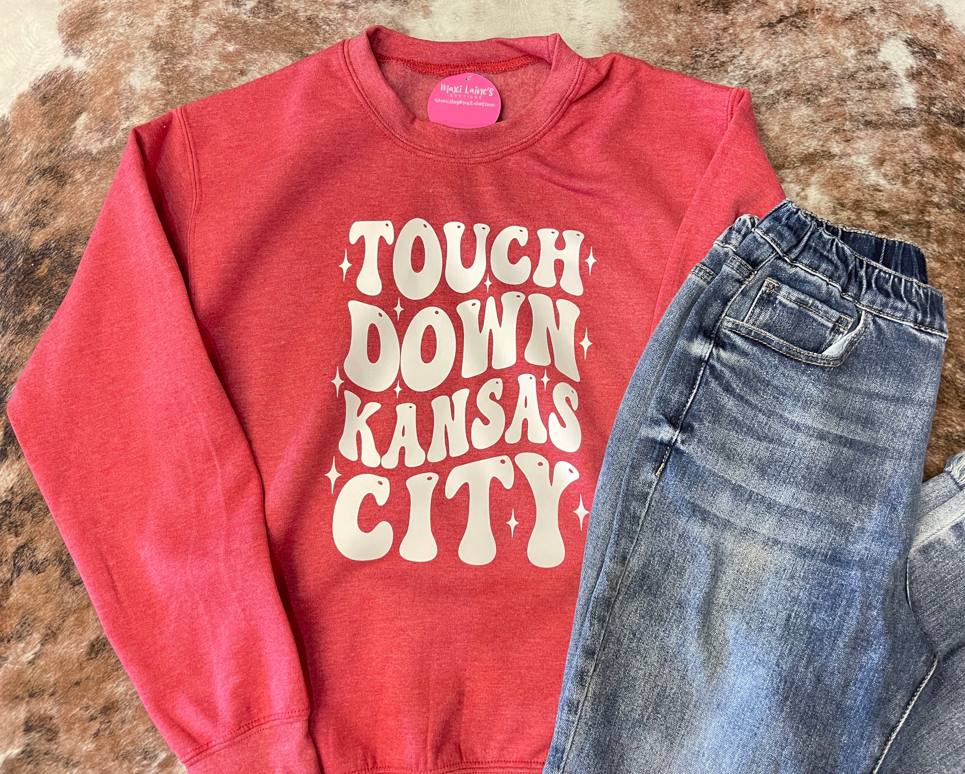 Touchdown Kansas City Sweatshirt (white writing)