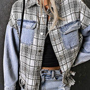 Plaid and Denim Jacket