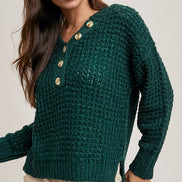 Thermal Henley Sweater