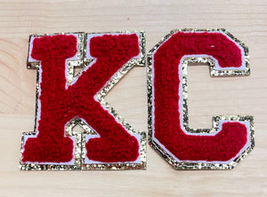 KC Iron-On Chenille Letters (5 inch)