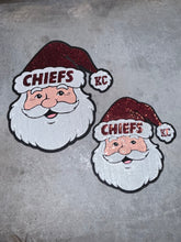 Load image into Gallery viewer, Sequin Santa Chiefs Kids Size Patch
