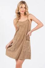 Load image into Gallery viewer, Garment Dye Cami Dress - D40854P
