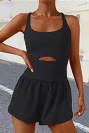 Athletic Romper with Front Cutout