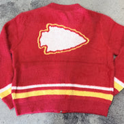 Chiefs Fuzzy Zip-Up Sweater