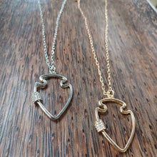 Load image into Gallery viewer, Large Bling Arrowhead Necklace Silver OR Gold
