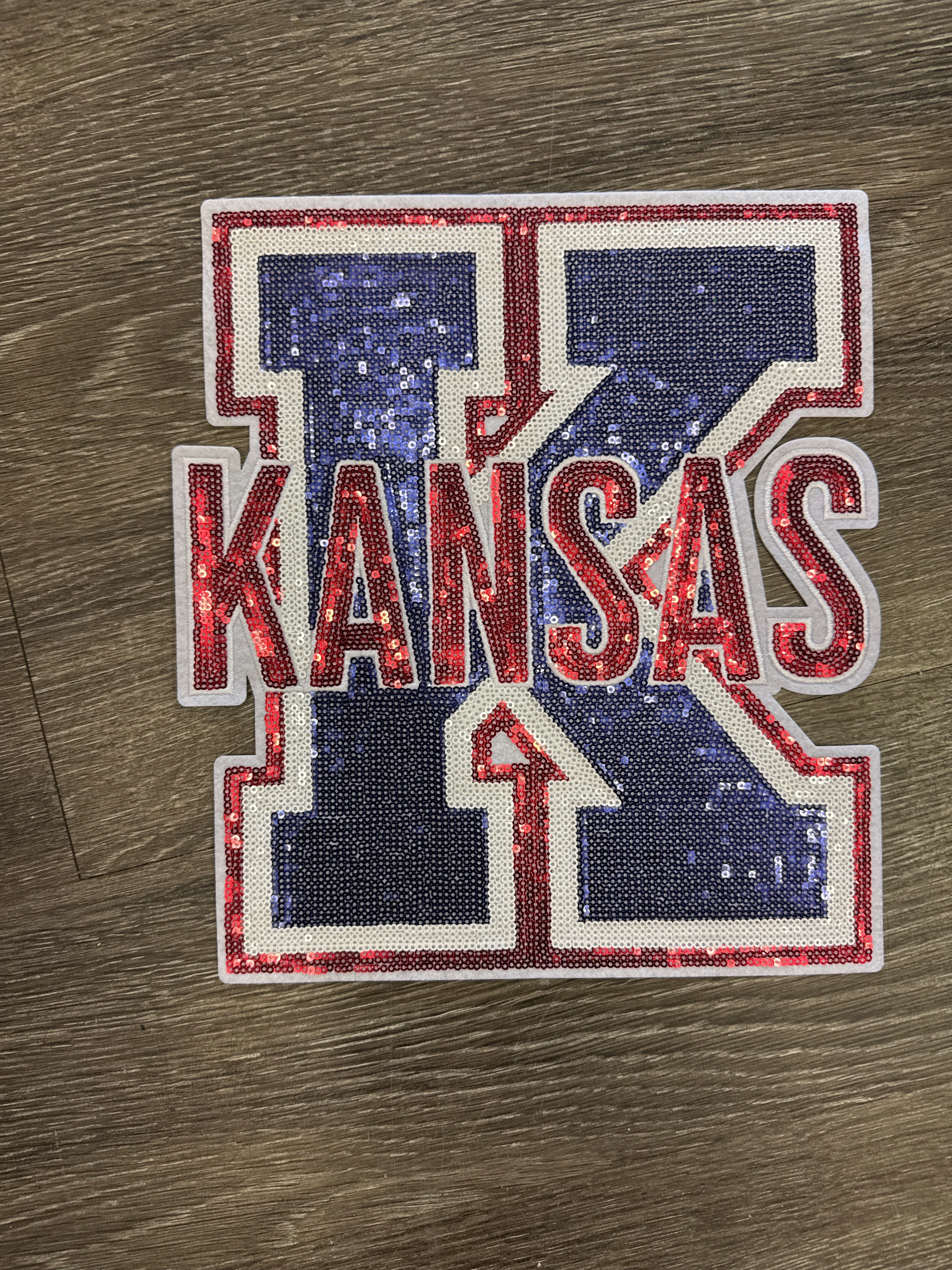 Kansas Sequin X-Large Patch