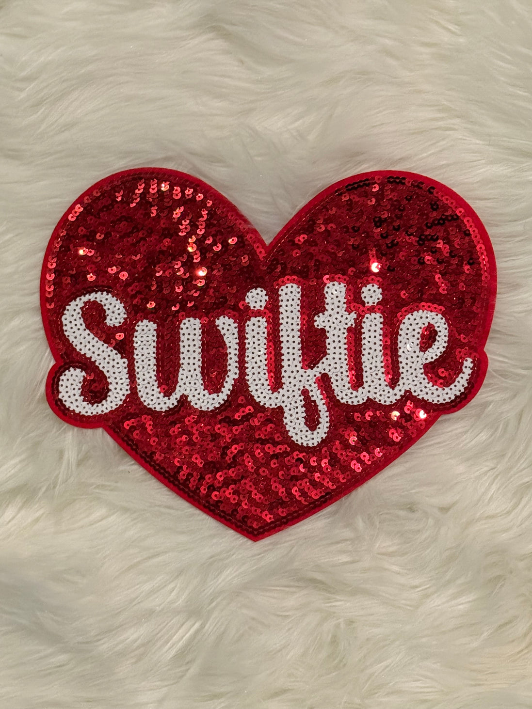 Swiftie Heart Sequin X-Large Patch (Valentine’s Collection)