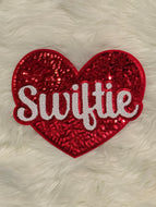 Swiftie Heart Sequin X-Large Patch (Valentine’s Collection)