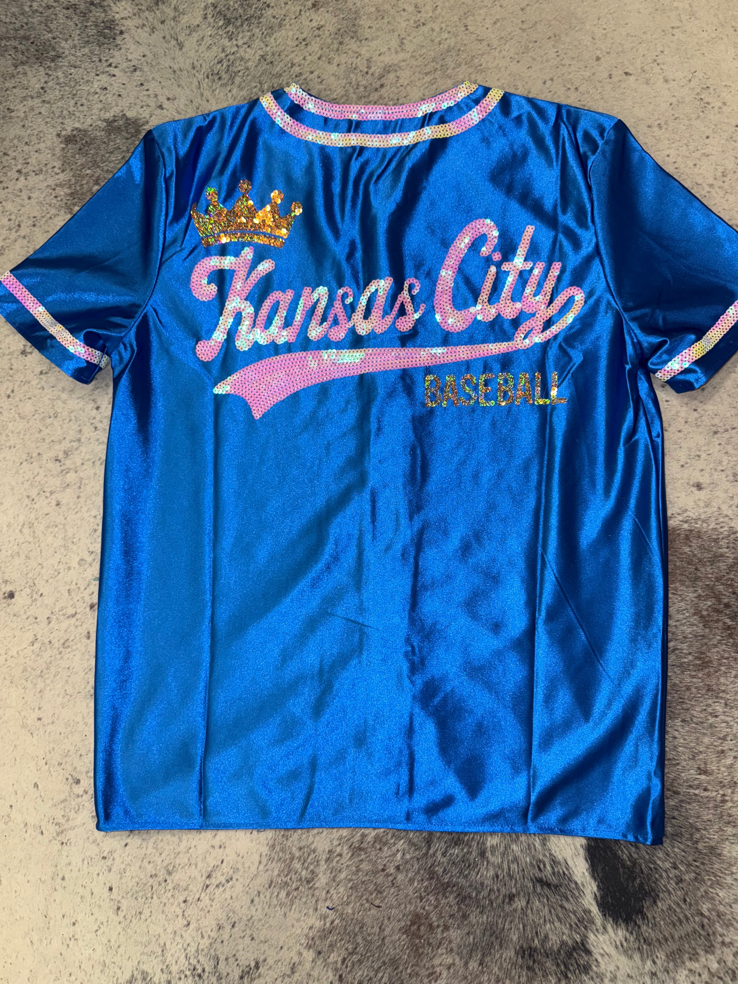Royals Jersey w/Sequin Detailing (Royal Blue)