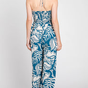 Jogger Jumpsuit w Deep V-Neck Detail