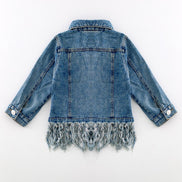 KIDS Denim Fringe Jacket