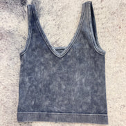 Reversible Neckline Cropped Tank