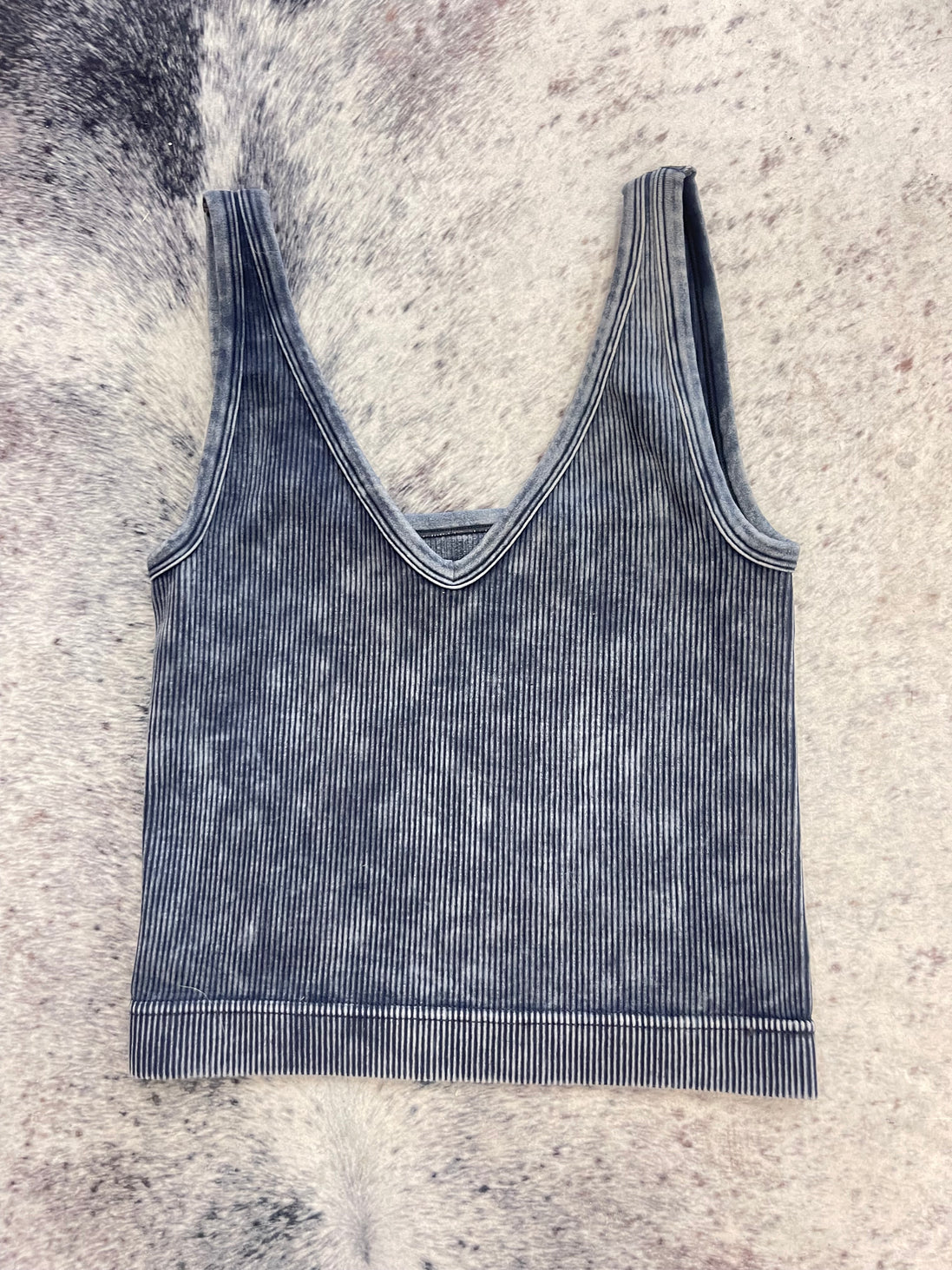 Reversible Neckline Cropped Tank