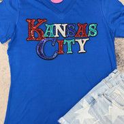 Kansas City Combo Chiefs Sporting Current Royals V-Neck Tee