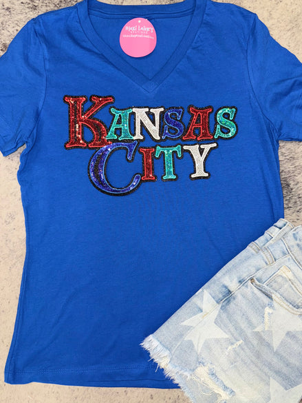 Kansas City Combo Chiefs Sporting Current Royals V-Neck Tee