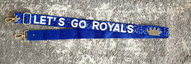 Let’s Go Royals Adjustable Sequin and Bead Purse Strap
