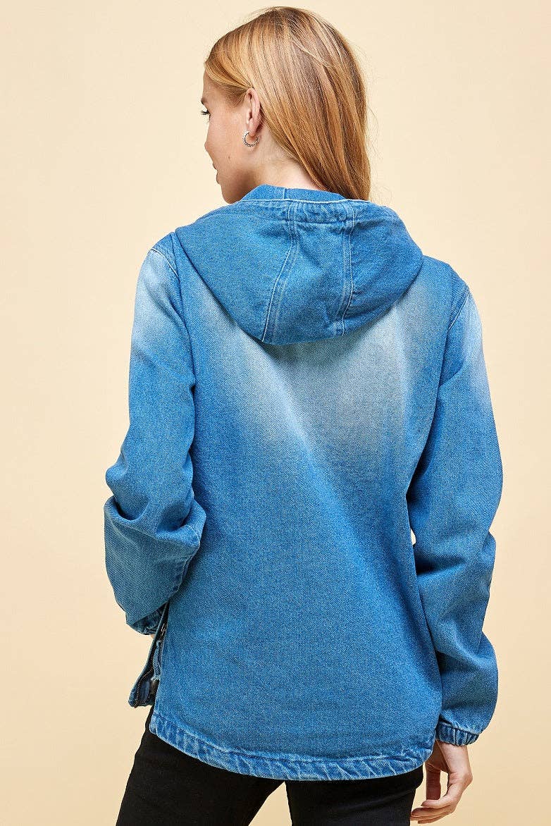 Denim Pullover Jacket
