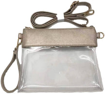 Load image into Gallery viewer, Game Day Clear Crossbody Bag/Clutch
