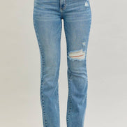 JUDY BLUE Mid Rise Destroy & Released Hem Bootcut