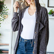 Hooded Chenille Shacket