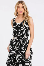 Load image into Gallery viewer, U-neck Back Surplice With Tie Detailed Midi Dress -ND40929B
