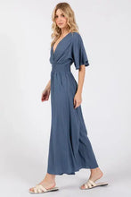 Load image into Gallery viewer, Heavy Gauze Smocked Waist Jumpsuit - VNJU16605F
