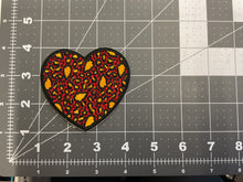 Load image into Gallery viewer, Leopard Arrowhead Heart Embroidered Patch
