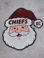 Sequin Santa Chiefs Large Patch