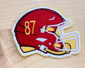 87 Helmet Iron-On Patch