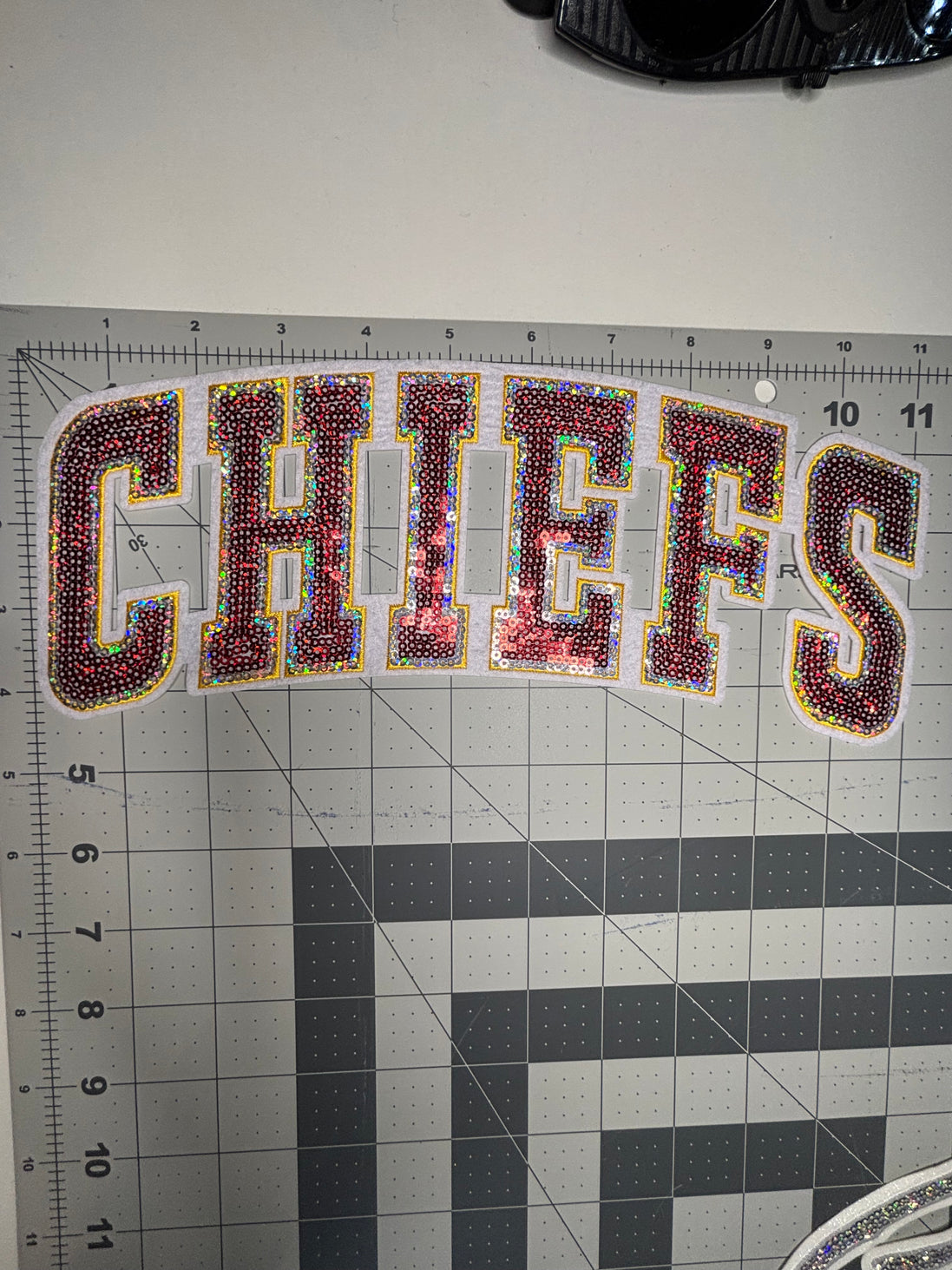 Chiefs Sequin X-Large Patch