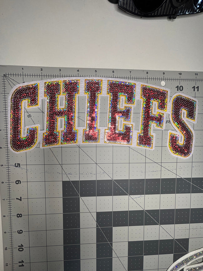 Chiefs Sequin X-Large Patch