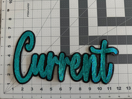 KC Current Script Sequin X-Large Patch