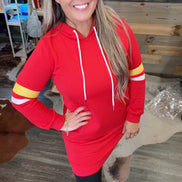 No Fumble Hooded Sweatshirt Dress