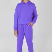 Girls Scuba Pullover Hoodie and Jogger Set