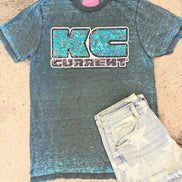 KC Star Current Burnout Tee w/Sequin Patch