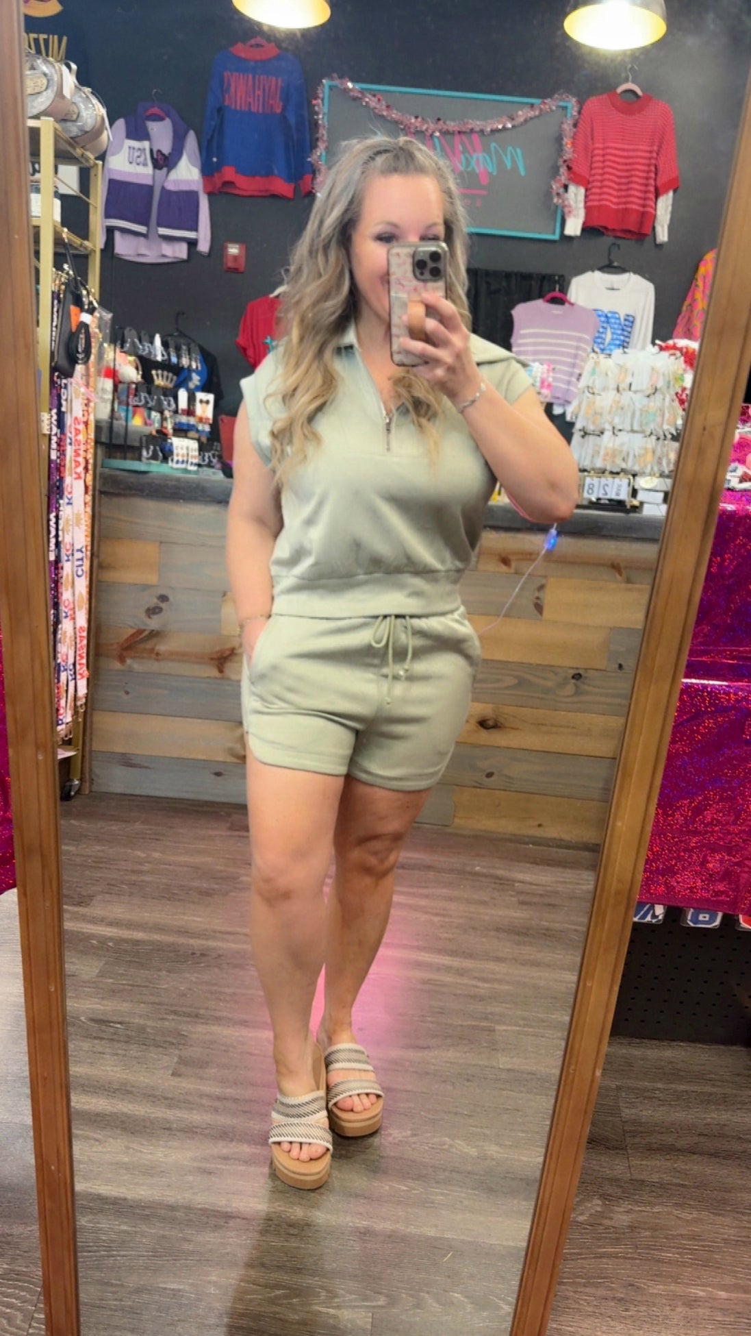 Blake Half Zip SHORTS only