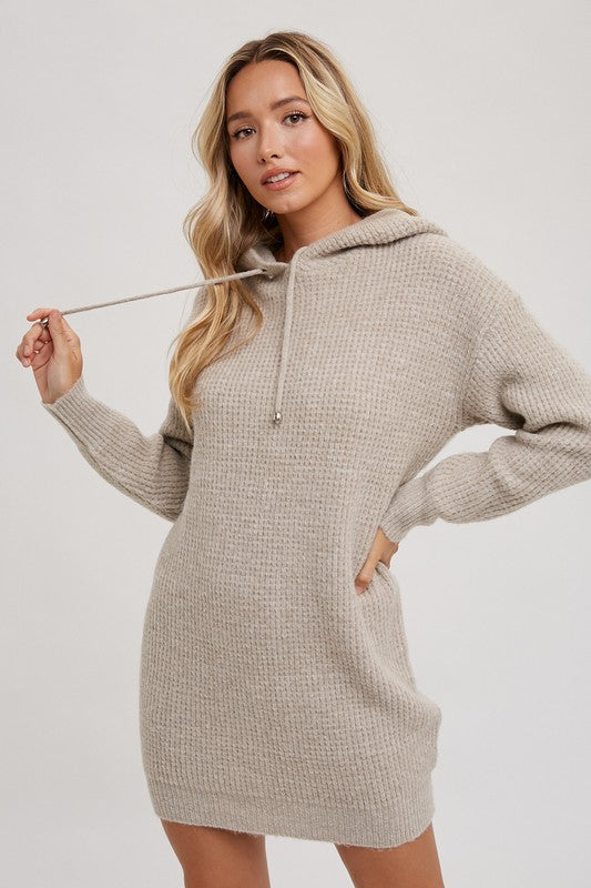Chunky Waffle Hooded Tunic