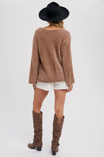 Load image into Gallery viewer, STRAPPY FRONT FUZZY PULLOVER

