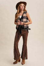 Load image into Gallery viewer, Reversible Tie-Front Fuzzy Vest
