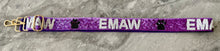 Load image into Gallery viewer, K-State EMAW Adjustable Sequin and Bead Purse Strap
