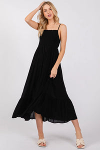 Smocked Ruffled Maxi Dress - ND40923