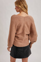 Load image into Gallery viewer, CROSSOVER RIBBED PULLOVER
