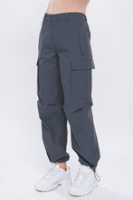 Load image into Gallery viewer, Button Cargo Pants with Elastic Waist Band
