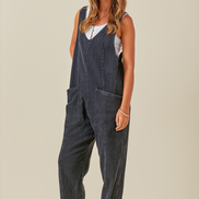 Washed Denim Overall Jumper