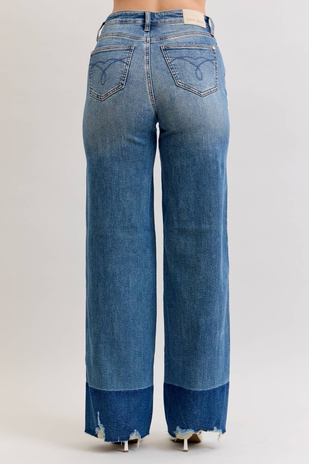 JUDY BLUE High Waisted Column Straight
