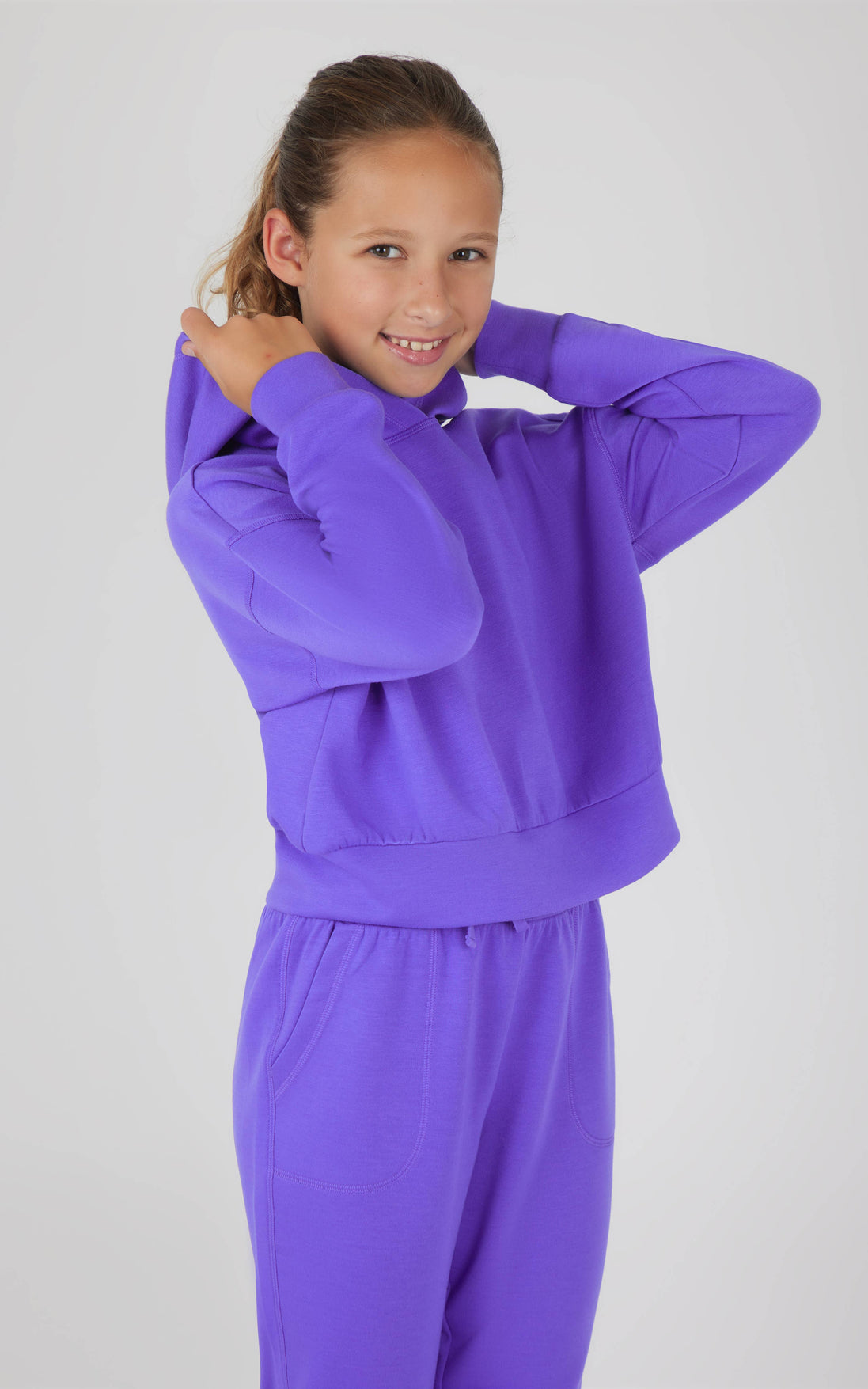 Girls Scuba Pullover Hoodie and Jogger Set