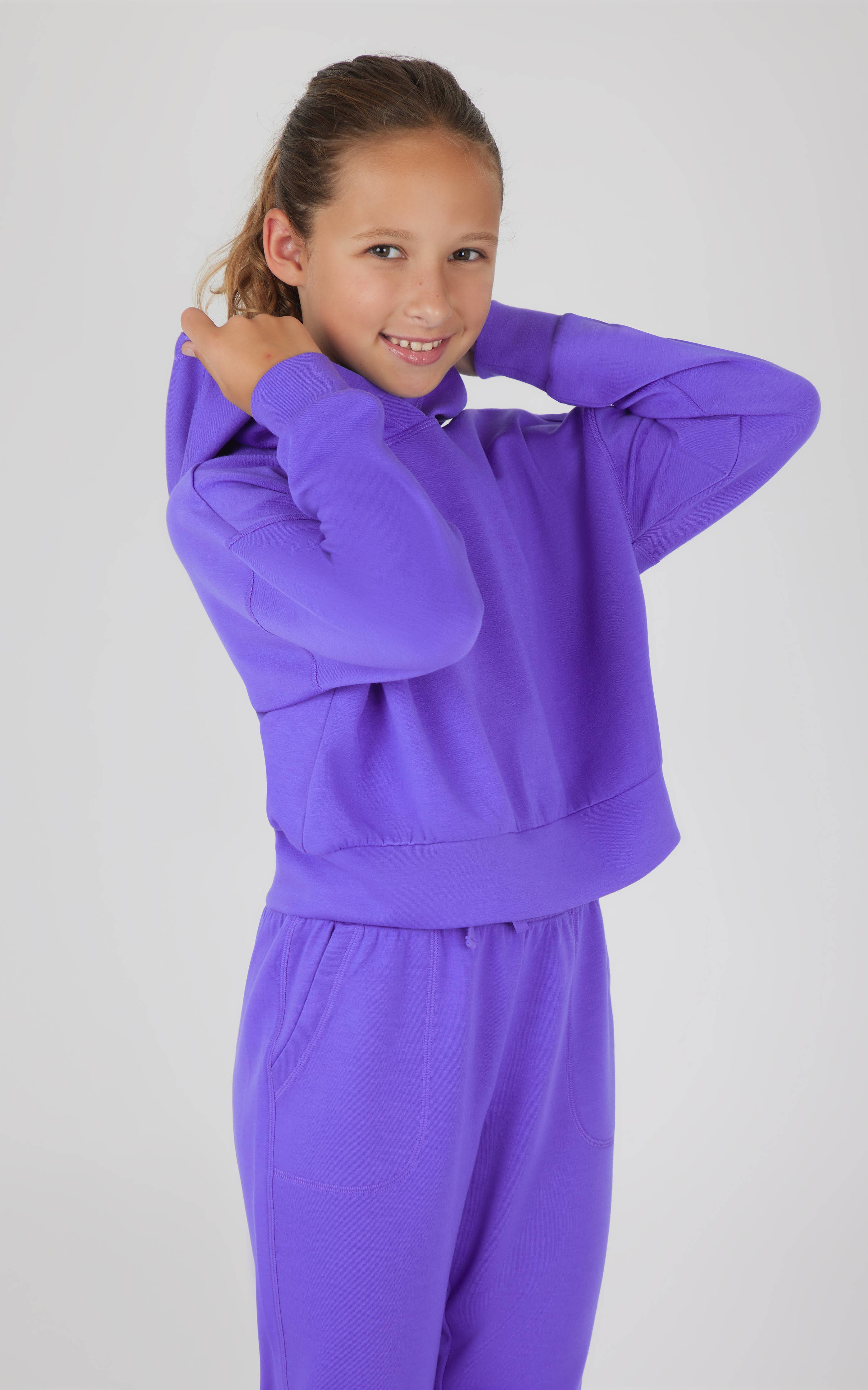 Girls Scuba Pullover Hoodie and Jogger Set