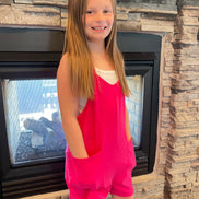 KIDS Cotton Romper w/ Pockets