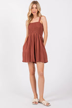 Load image into Gallery viewer, Smocked Detail Romper - NJU60420A-HV
